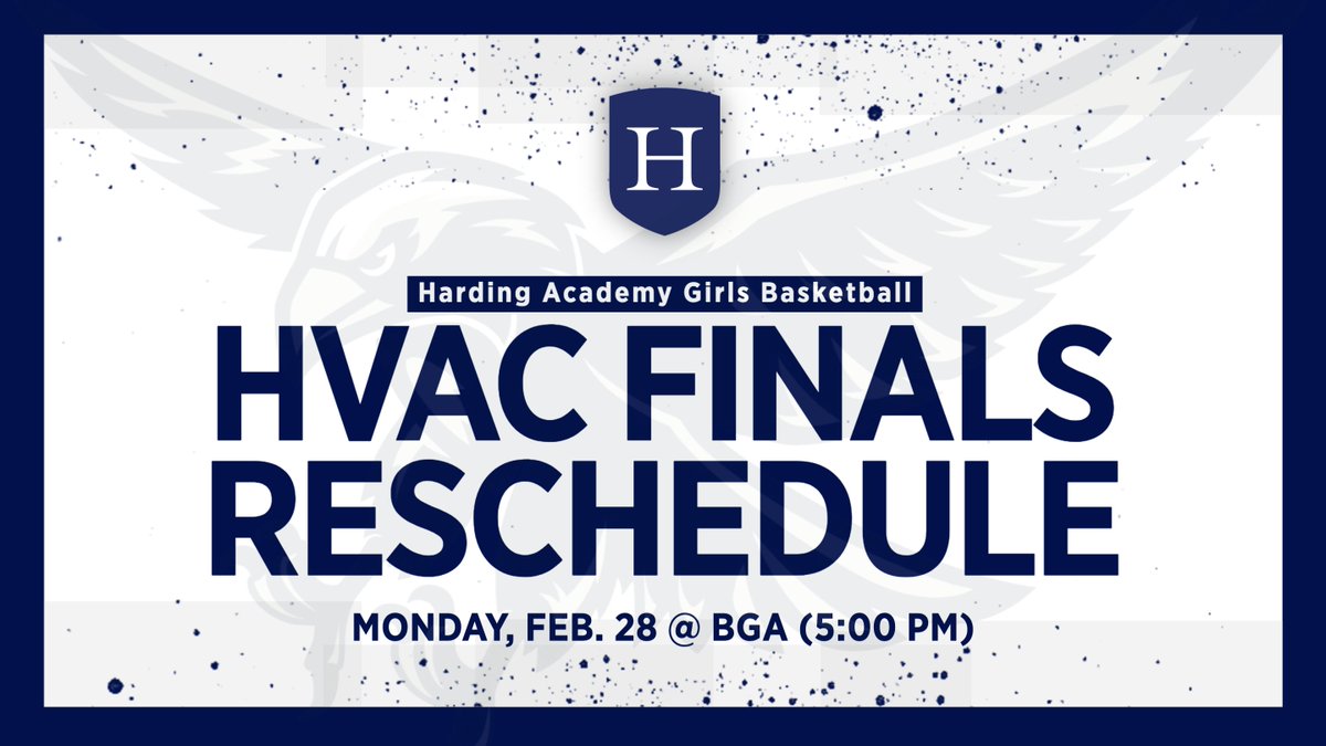 Harding_Hawks's tweet photo. And, we have a reschedule of the reschedule...see below. https://t.co/zfBZyGBJ1k