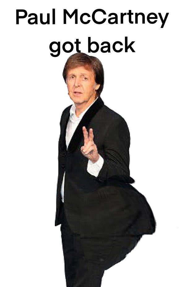 bLLLYB's tweet photo. Paul McCartney got back alright ;) https://t.co/7IpzmzLQim