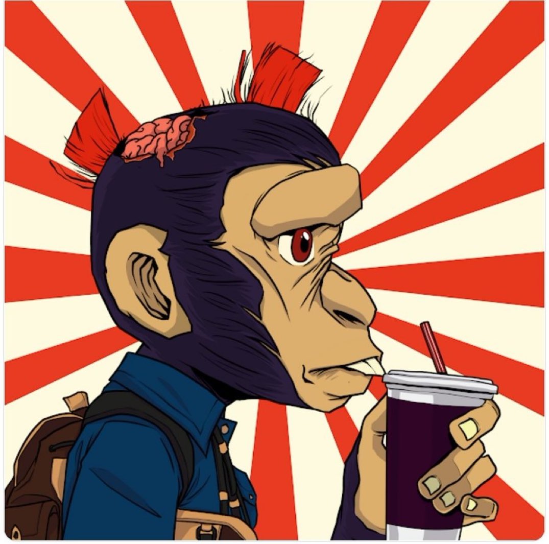 NFT4update's tweet photo. D Ninja Crew Daily Spotlight:
#apesRus @ApesRus_io @KatunVisual

Next up:  Buckaroo Bonz-Ape.

J-Pop star and fashion model Buckaroo "Bucky" Bonz-Ape previously served The Japan SFGp until an unfortunate head injury. Known to ❤ Slurpees https://t.co/08QTOcz7XE