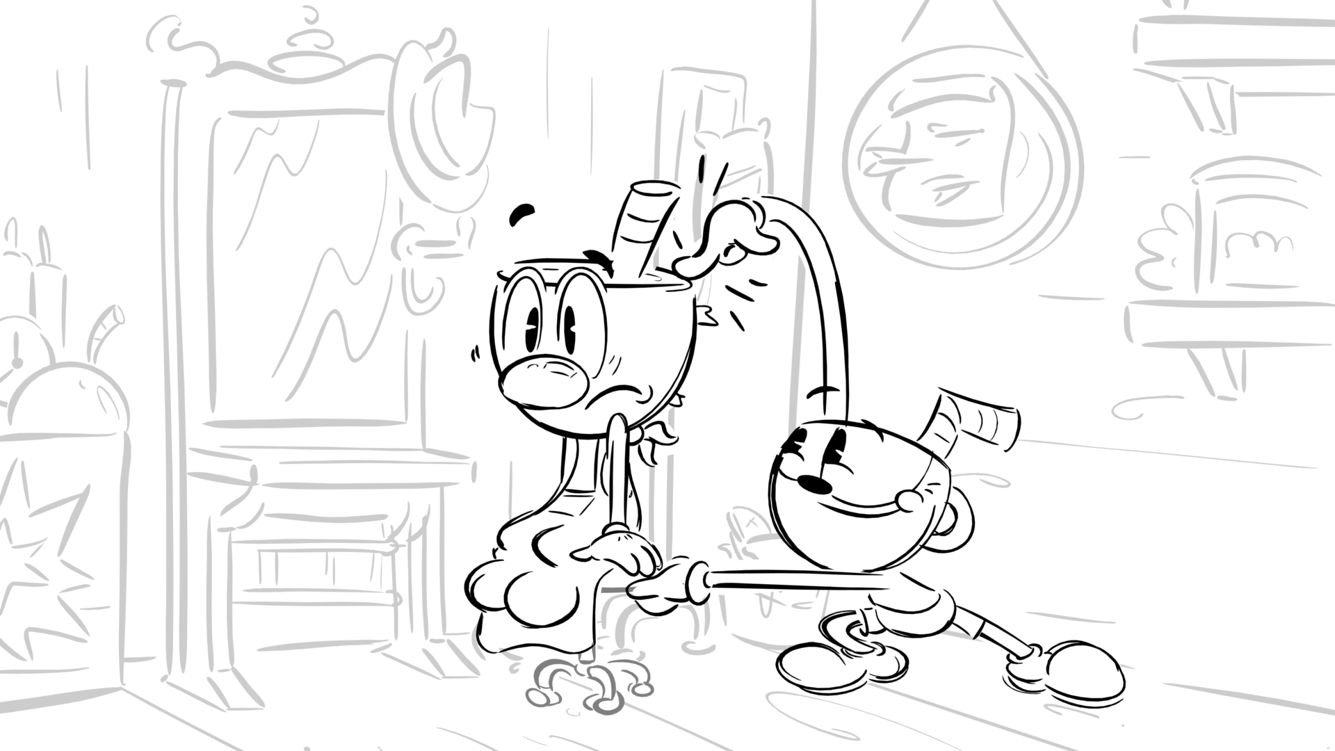 Dan Becker on X: More Cuphead Show episodes today! Here's some of my  storyboards from Cupstaged.  / X