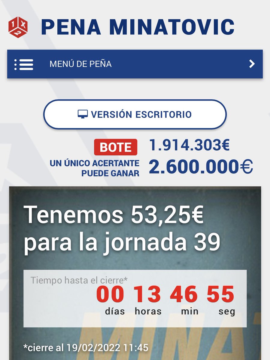 PenaMinatovic's tweet photo. Esperamos daros lo prometido esta jornada

https://t.co/ZQP2xGxNCs https://t.co/EWUxUwAoJA