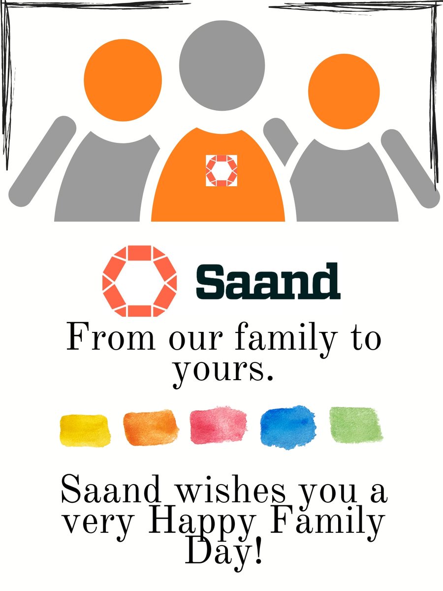SaandGlass's tweet photo. Family Day reminds us to focus our thoughts, energies, and time to those closest to us. This day gives us an opportunity to reconnect with our families: to re-energize, refocus and share some quality time together
We extend greetings to our employees who complete our Saand Family https://t.co/FAYuvwvM9M