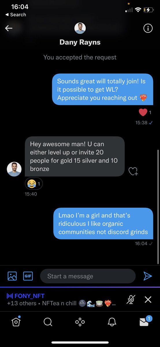 Nicoops's tweet photo. I’m not joining ur community or grinding for WL if u want me to sit my ass in discord all day. I will pump ur project and be a valuable community member if I join ur community so #valuemytime bitchesasssssss https://t.co/ait7mWneqe