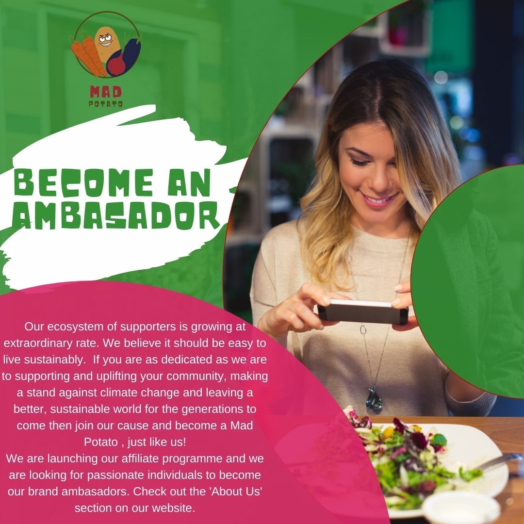 madpotatouk's tweet photo. We are growing and looking for brand ambasadors throughout UK. 
We are launching our MAP (Mad Affiliate Programme) and we're very keen to be in touch with passionate people.
Check it out and give us a shout if you have any questions. 
#affiliatemarketing #affiliatelink #veggie https://t.co/hs6oxdHPE2