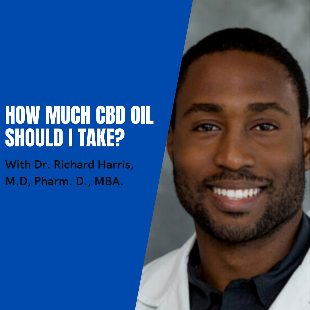 CbdCollection's tweet image. Curious how much CBD oil to take each day? See what Dr. Harris has to say!