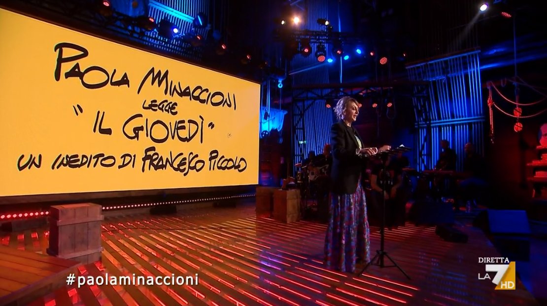 Il Giovedì, di Francesco Piccolo. Paola Minaccioni

#propagandalive