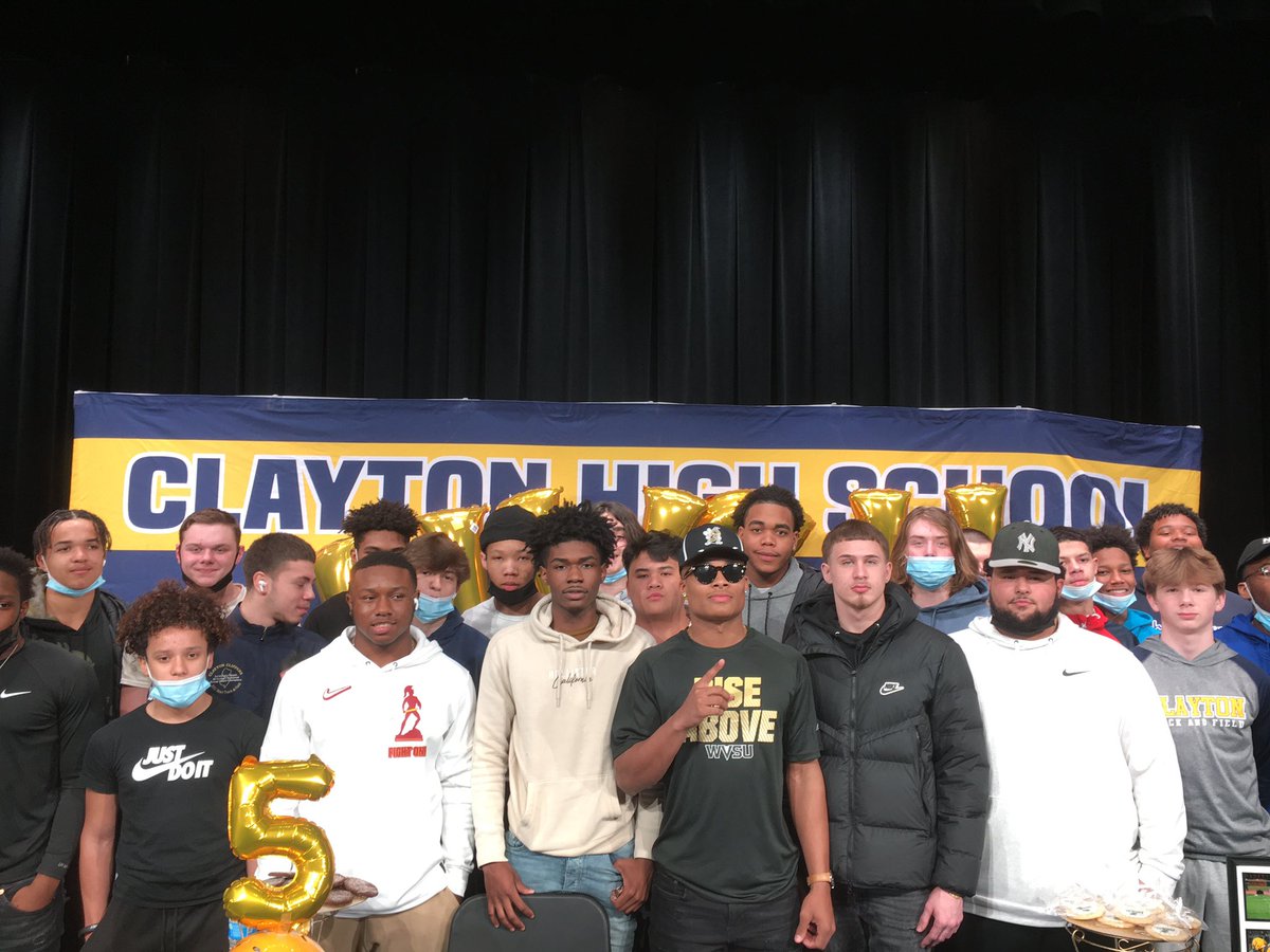 Coach_JCIII's tweet photo. Congratulations Justin on signing with West Virginia State University we are all so proud of you!  @JustinPessoa https://t.co/FKp06fjYUj