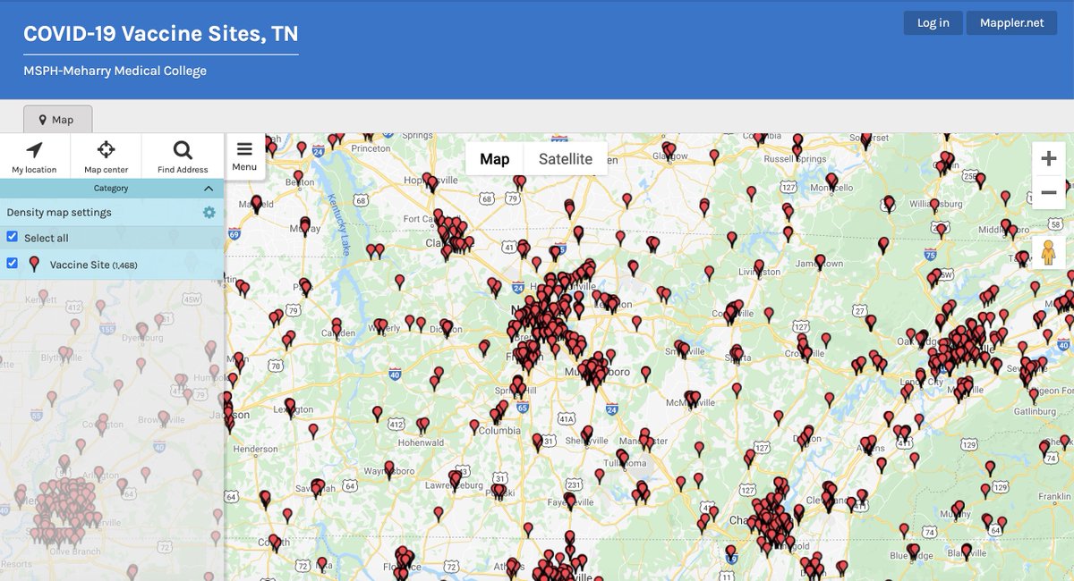 gis_meharry's tweet photo. Knowing the location of COVID-19 Vaccination Sites are vital for increased vaccination rates! MSPH Students create an interactive COVID-19 Vaccination Sites map to help the public find places to go. https://t.co/jGI64qCSDE #MSPH #Meharry #COVID19 #publichealth #VaccinEquity https://t.co/JN6Ox8SVem