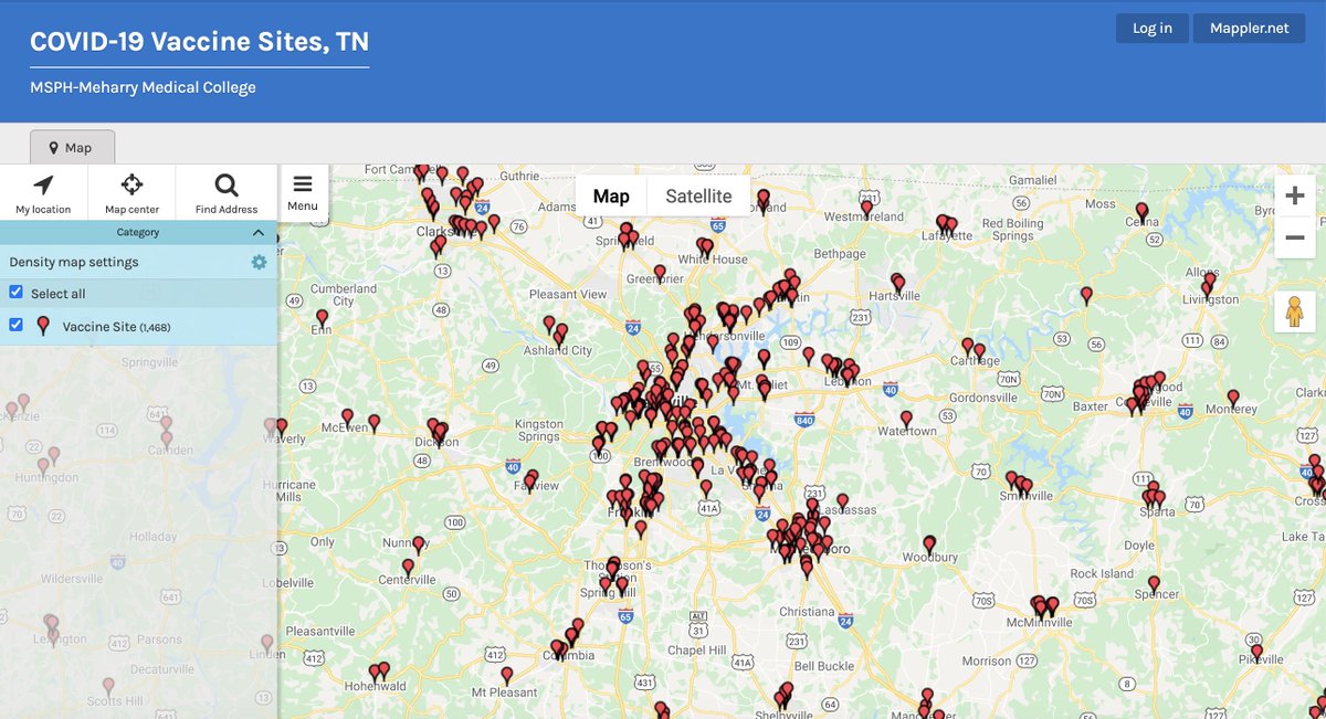 gis_meharry's tweet photo. Knowing the location of COVID-19 Vaccination Sites are vital for increased vaccination rates! MSPH Students create an interactive COVID-19 Vaccination Sites map to help the public find places to go. https://t.co/jGI64qCSDE #MSPH #Meharry #COVID19 #publichealth #VaccinEquity https://t.co/JN6Ox8SVem