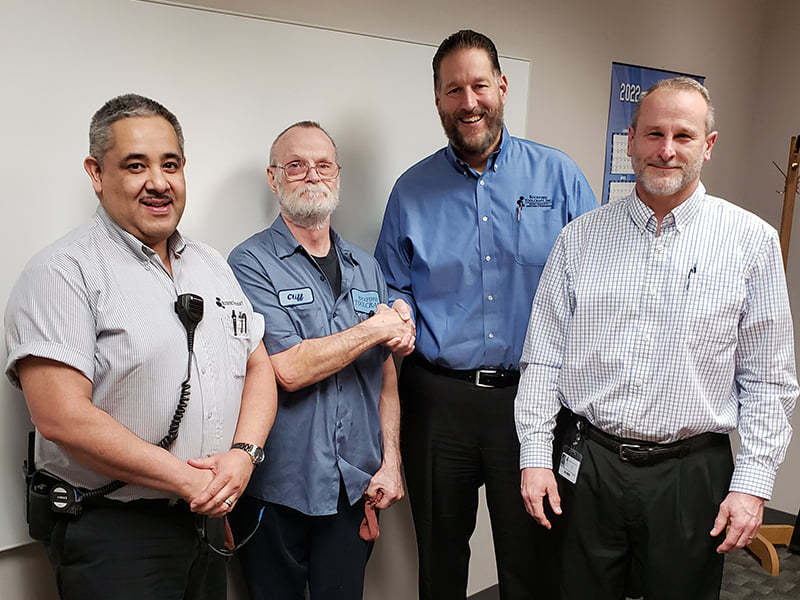 heavystamping's tweet photo. Congratulations to Cliff Leiser!
Cliff is a press operator at plant 1 and has worked for RTI for nearly 26 years! Today is Cliff's last day at RTI. Thank you Cliff for your service and have a happy retirement! https://t.co/aTiJMB6OnU