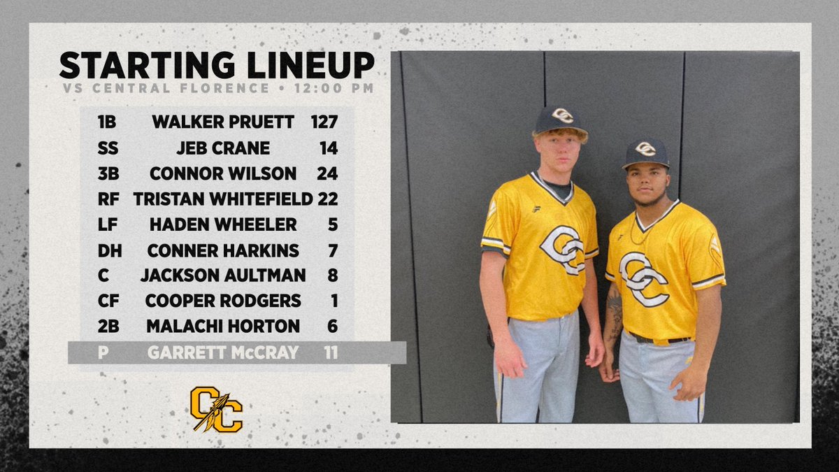 CCWarriorsBase1's tweet photo. Opening Day Lineups and uni combo #Don'tBlink https://t.co/DGl6anFpMg