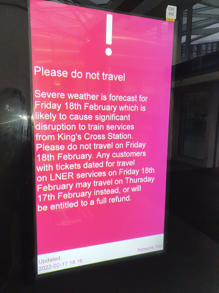 thisTangle's tweet photo. What is your #StormEunicelondon story? Mine was a long walk home from a train that stopped working due to a fault! https://t.co/zIAnudAWqb