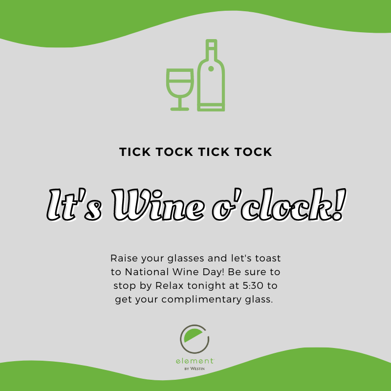 ElementHSVAL's tweet photo. It's almost time to celebrate! 🍷 https://t.co/sbt8ykTuVY