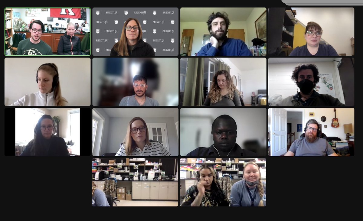 vogel_erin's tweet image. Finally we are getting back to our lab meetings - this week we started off discussing all of the excellent projects everyone is working on - excited for the rest of the semester with this dynamic and amazing group of scientists!!!  #HappyFriday #ZoomLab