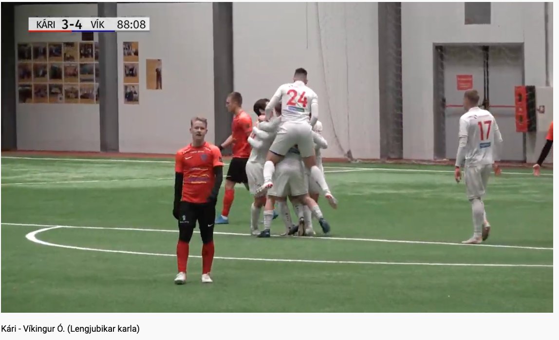 Vikingurol's tweet photo. Lokatölur 3-4! #Lengjubikar #þriller 
Smá babb í bátinn í seinni en Bjartur Bjarmi Barkarson #3B setti sigurmarkið á 88. mínutu, sitt annað mark í leiknum auk þess að fá vítið sem skilaði 2. markinu. Góður sigur! https://t.co/NJssmj4GBb