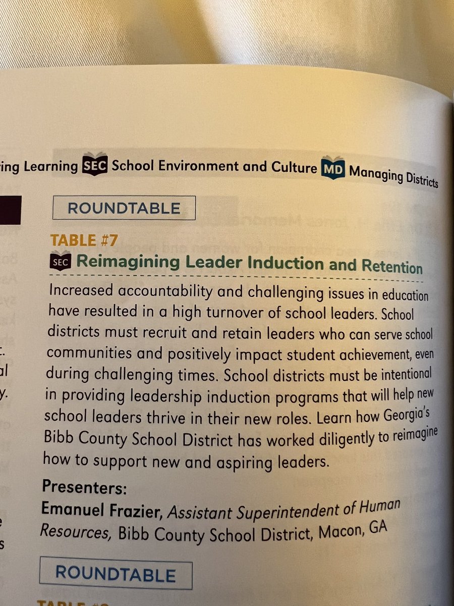 prinfrazier's tweet photo. Today was a first for me.  I had the honor of leading a Roundtable discussion on leader induction and retention at @AASAHQ #NCE2022.  Thanks to @VIPAcademy_BCSD and @KeithLSimmons1 for the photos.
#talkingwithmyhands https://t.co/AL8Lq1hRTk