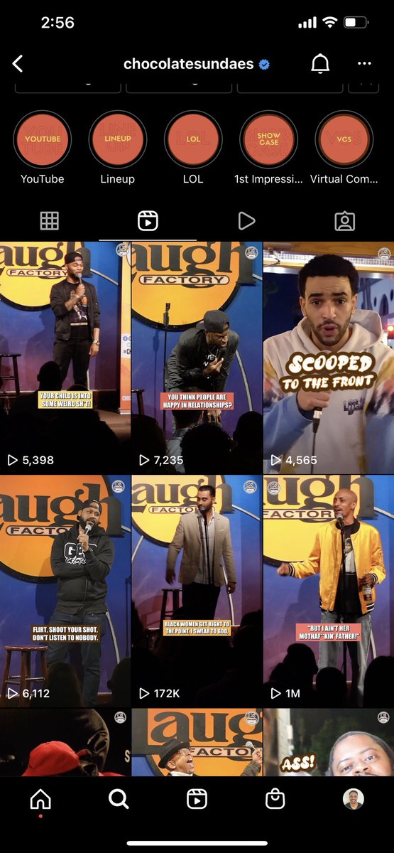 1M views for the first time ever! Thanks <a href="/ChocolateSundae/">Chocolate Sundaes</a> <a href="/LaughFactoryHW/">Laugh Factory: Hollywood</a> <a href="/PookeyWigington/">Pookey Wigington</a> <a href="/lanidotty/">Lani Crooks</a> I love y’all. And thanks to everyone who watched and rock with me