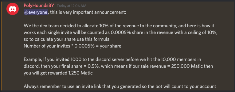 🚨 🚨 🚨PHBY Announcement 🚨 🚨🚨
#NFT #Reward #giveaway #Marketing 💰💰 💰

To join our discord server:
discord.gg/qXXESA7TDb