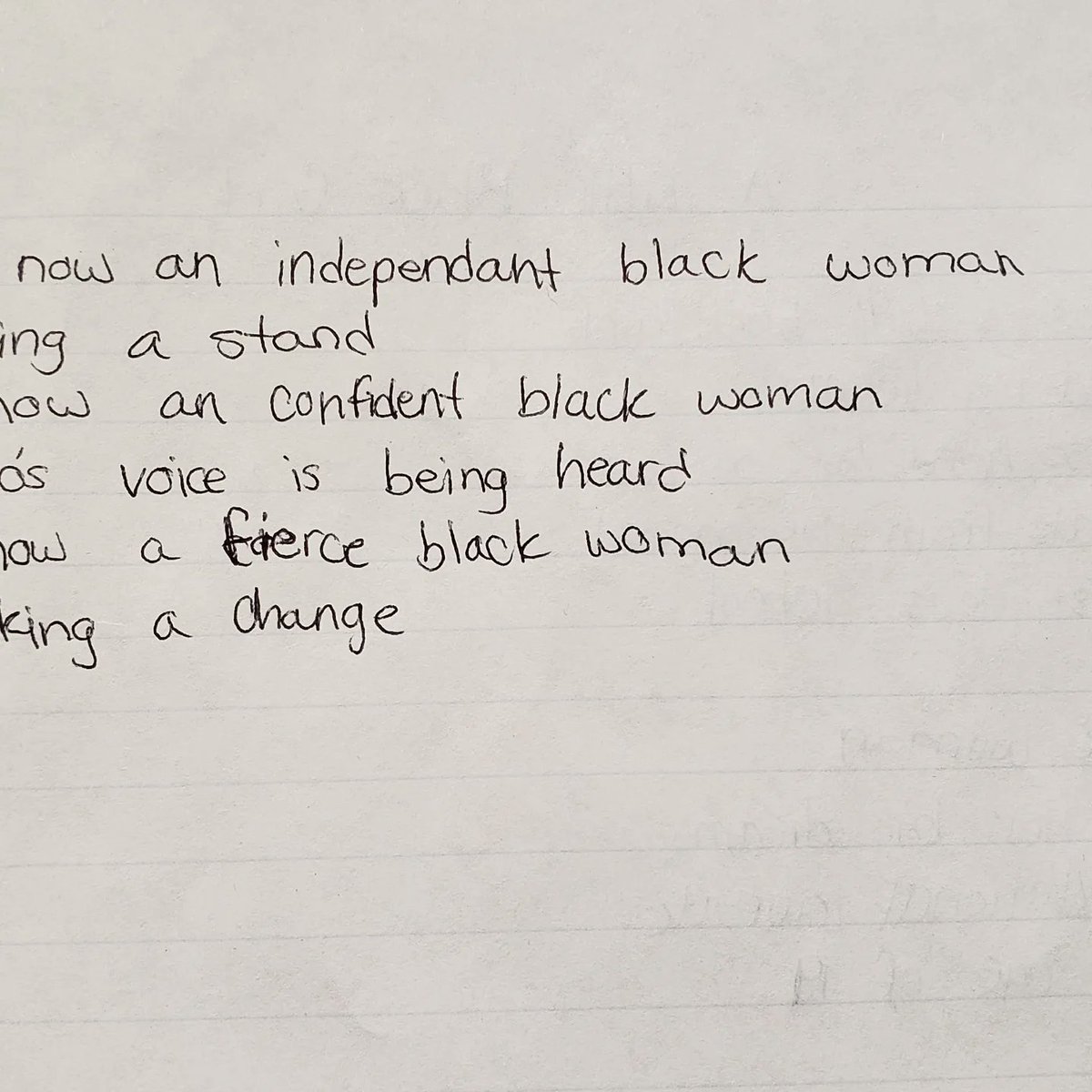 One of our amazing 8th graders wrote this poem to honor a historical and influential person who inspired her. <a href="/TheAmandaGorman/">Amanda Gorman</a> thank you for bring a great role model for our youth!