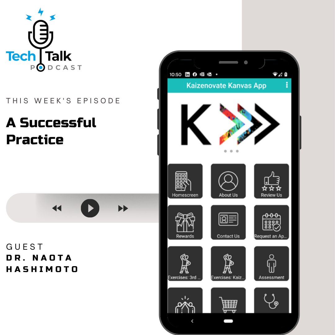 KaizenovateTech's tweet photo. In this episode of TechTalk, @DrJaygreenstein and Brad Cost talk with Dr. Naota Hashimoto, DC. 

https://t.co/MWVdlPqbme

#podcasts #podcasting #podcastlife #podcaster #sportschiropractic #chiropracticworks #chirokids #Drjay #chiroapp #kaizenovate #kanvasapp⁠ https://t.co/jtQBcdTY5E