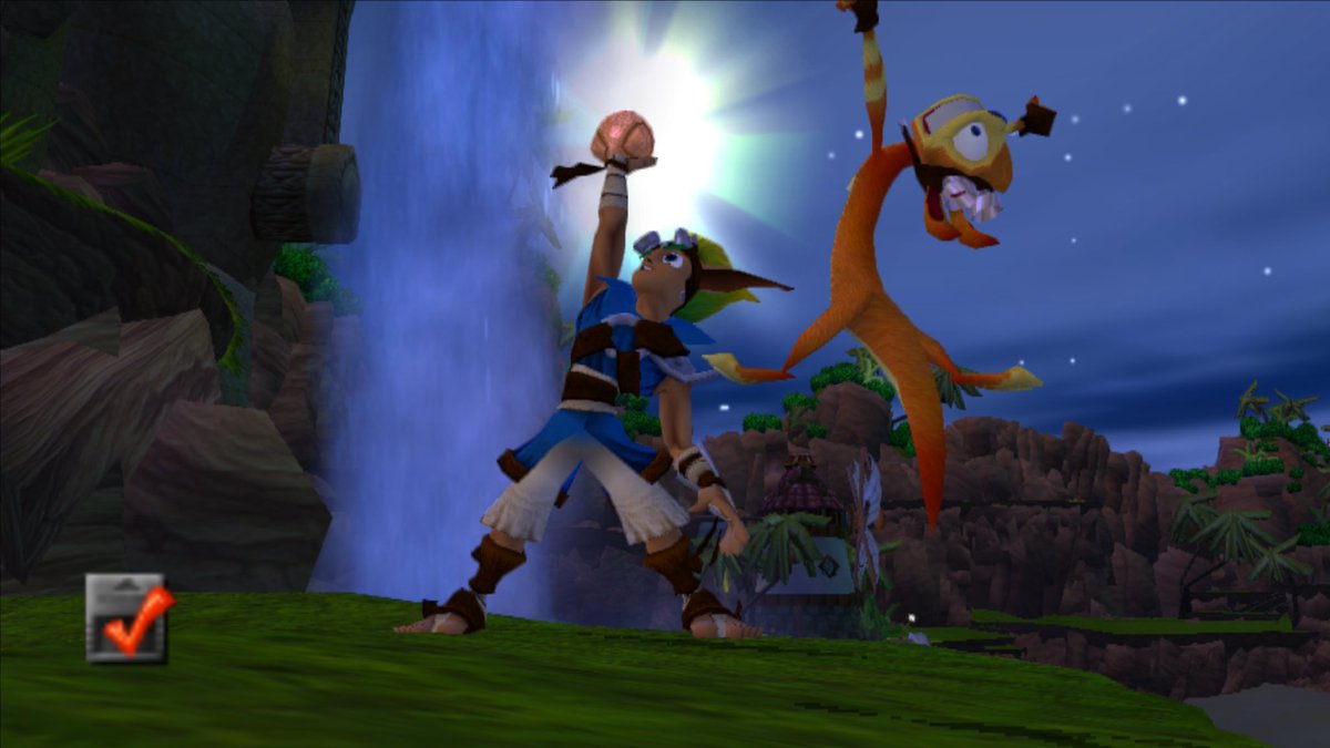GamIntentions's tweet photo. Première fois que je lance Jak and Daxter, et baffe d’entrée de jeu dès le village de départ. C’est vraiment magnifique pour de la PlayStation 2.

J’imagine même pas dans quel état devaient être les gamins en 2001 avec ça dans les mains pour nourrir leur imagination. #Retro #PS2 https://t.co/Cc0pG5QTqF