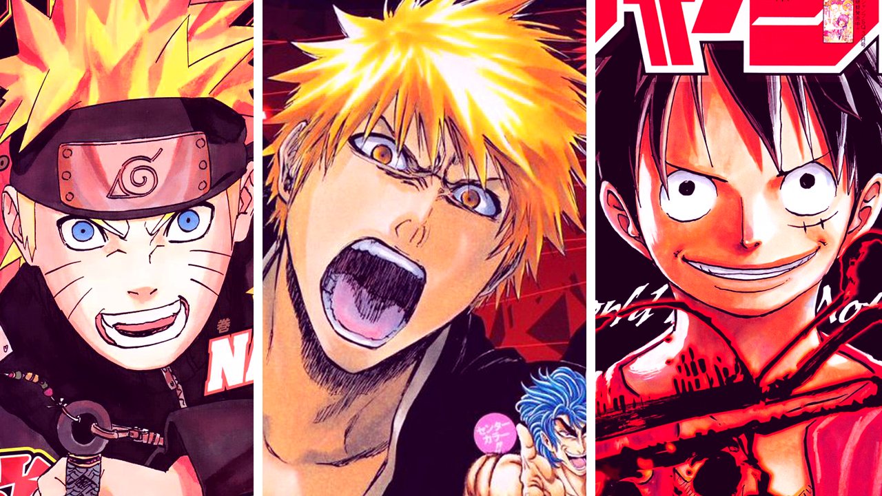 Big three anime big three anime big three manga bleach manga naruto  one piece HD phone wallpaper  Peakpx