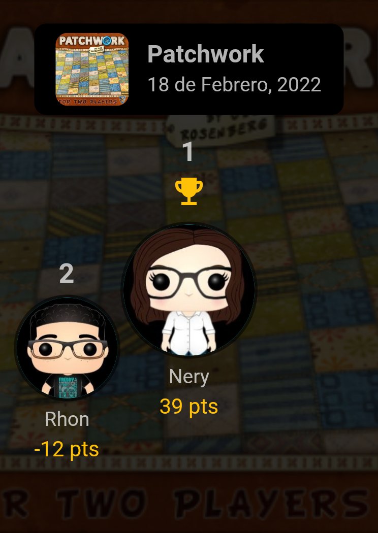 Oxymo_Rhon's tweet photo. Primera partida al #Patchwork #PatchworkHalloween y consigo la friolera de 12 puntos negativos.
Sé que al #PatchworkDoodle no le gano nunca a @Neryndie, pero esto es insultante hasta para mí 🤣
Me bajo de la vida 'abstracta', de verdad.
@Asmodee_Spain
#JuegosDeMesa #bggcatalog https://t.co/E5jUG9aknh