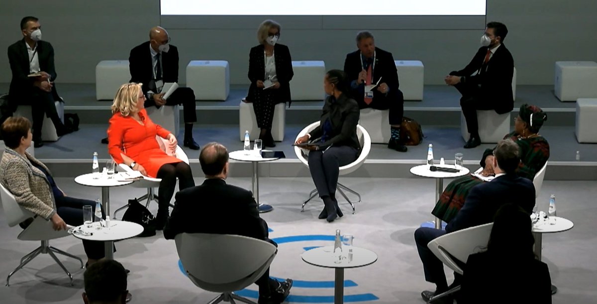 DrSethBerkley's tweet photo. Great to be in Munich for #MSC2022. I joined an interesting @MunSecConf panel discussion alongside @SvenjaSchulze68, @KGeorgieva, @DavidMalpassWBG, @ASteiner, @NOIweala, @RajShah, @JeremyFarrar &amp;
 others to discuss how to better prepare for the next pandemic. https://t.co/rM5a4M8WES