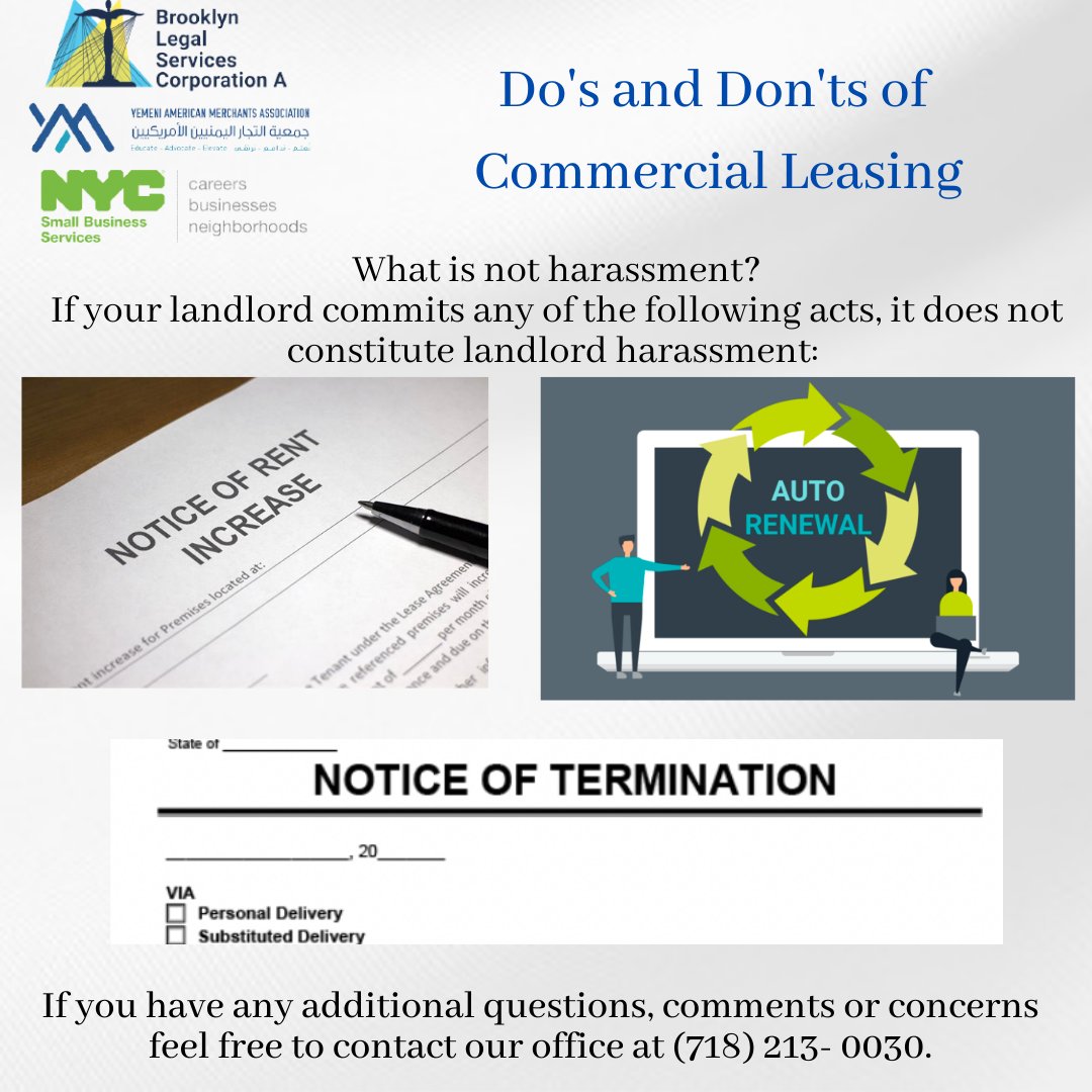YAMAMerchants's tweet photo. Do you own a business in NYC? If so, you should look into the Commercial Lease Assistance Program that provides consultations about commercial lease. #YAMAAdvocate #YAMAEducate #YAMAElevate #Business https://t.co/pq2uRENj6l