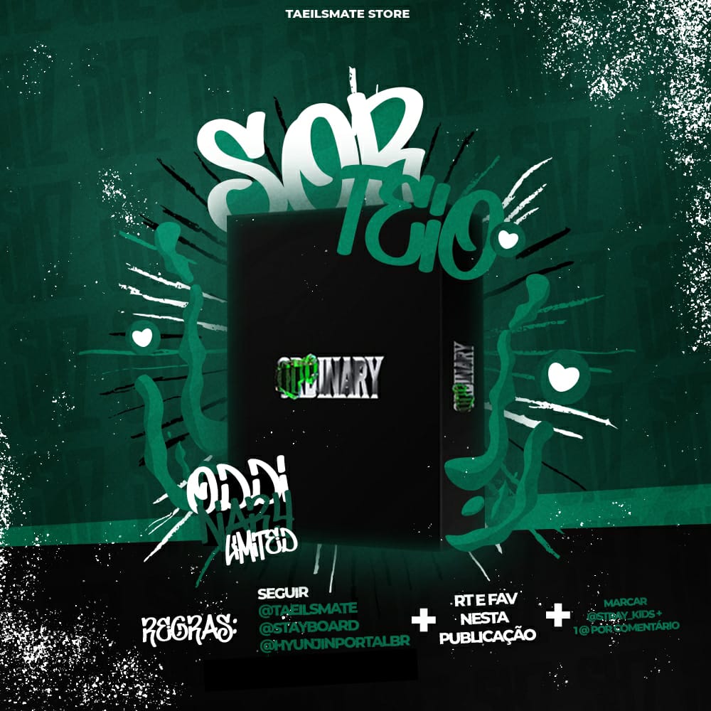 taeilsmate's tweet photo. SORTEIO - STRAY KIDS ODDINARY LIMITED

Stay! Tava afim de um ODDINARY LIMITED e n conseguiu comprar? Hora certa de participar do sorteio!

Regras: 

- Seguir @taeilsmate, @HyunjinportalBR e @Stayboard 
- RT e FAV nessa publicação
- Marcar @Stray_Kids + 1 @ por comentário. https://t.co/82uPrK97Wt