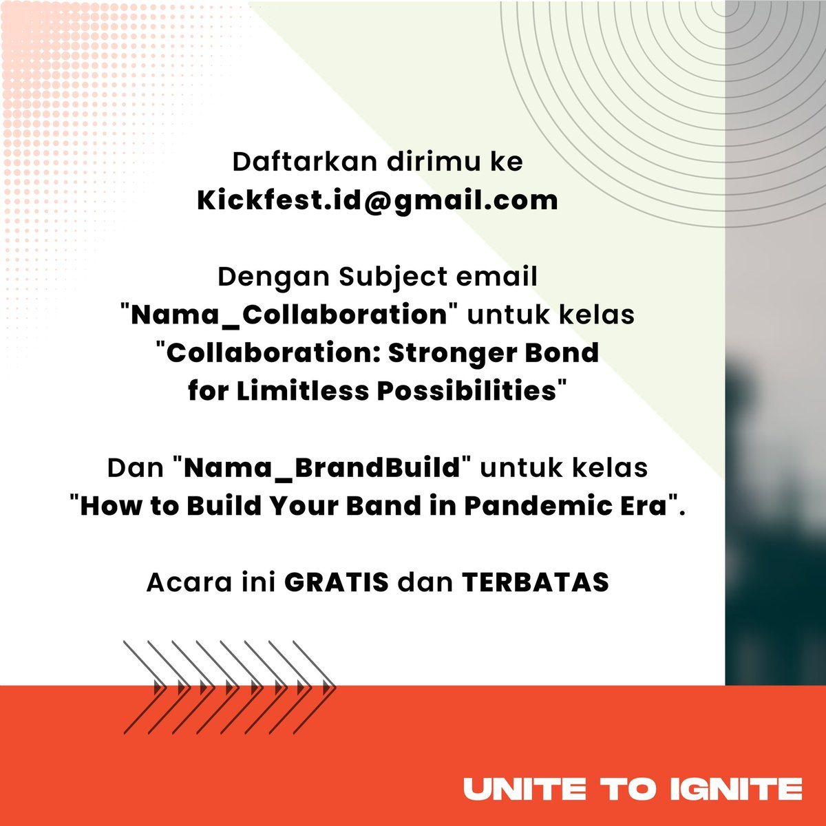 Temukan insight untuk kembangkan diri dan bisnis kalian hanya di KICKTALK by #TelkomselKICKFESTwithShopee dengan banyak pembicara terbaik dari pelaku bisnis clothing secara live di CloudX, daftar sekarang ! #UnitetoIgnite