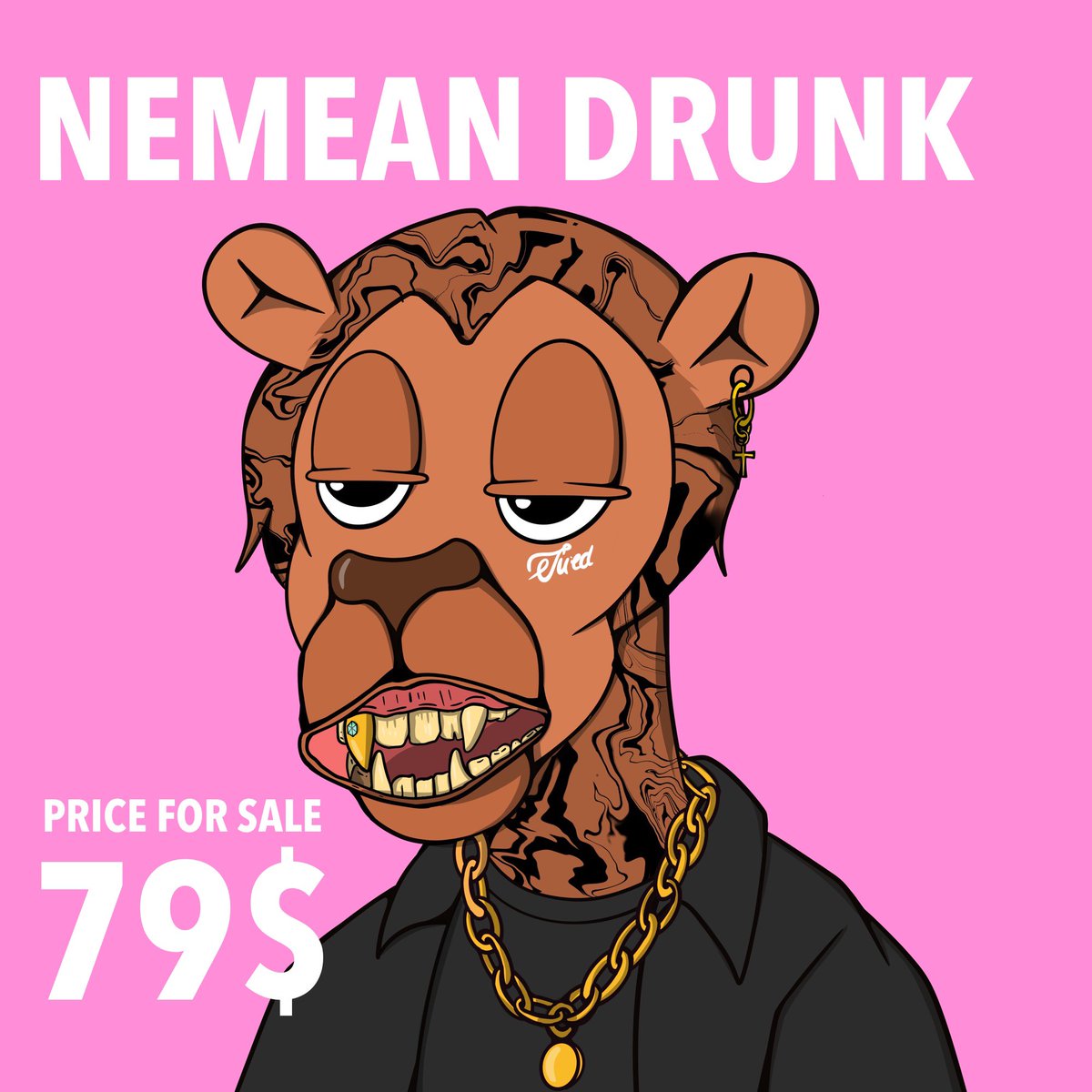 SuckmyDogs's tweet photo. 🔥🔥 NEMEAN DRUNK 🔥🔥 

Price for sale 79$

1/1 Edition

💸 https://t.co/kmdR6kood0
#NFTs #nft #cro #NFTThaicommunity #NFTCommumity #NFTMarketplace #NFTTHAILAND #NFTdrops #crofam #Cryptocom #NFTcollections https://t.co/IIeRd8B833