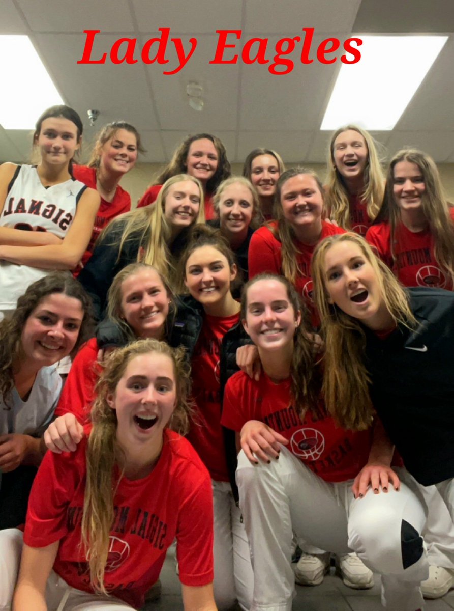 <a href="/smLadyEagles/">SMLadyEagles</a> jubilant after tonight's District Semifinal Win! ❤🏀🦅 #SMMHSsoars