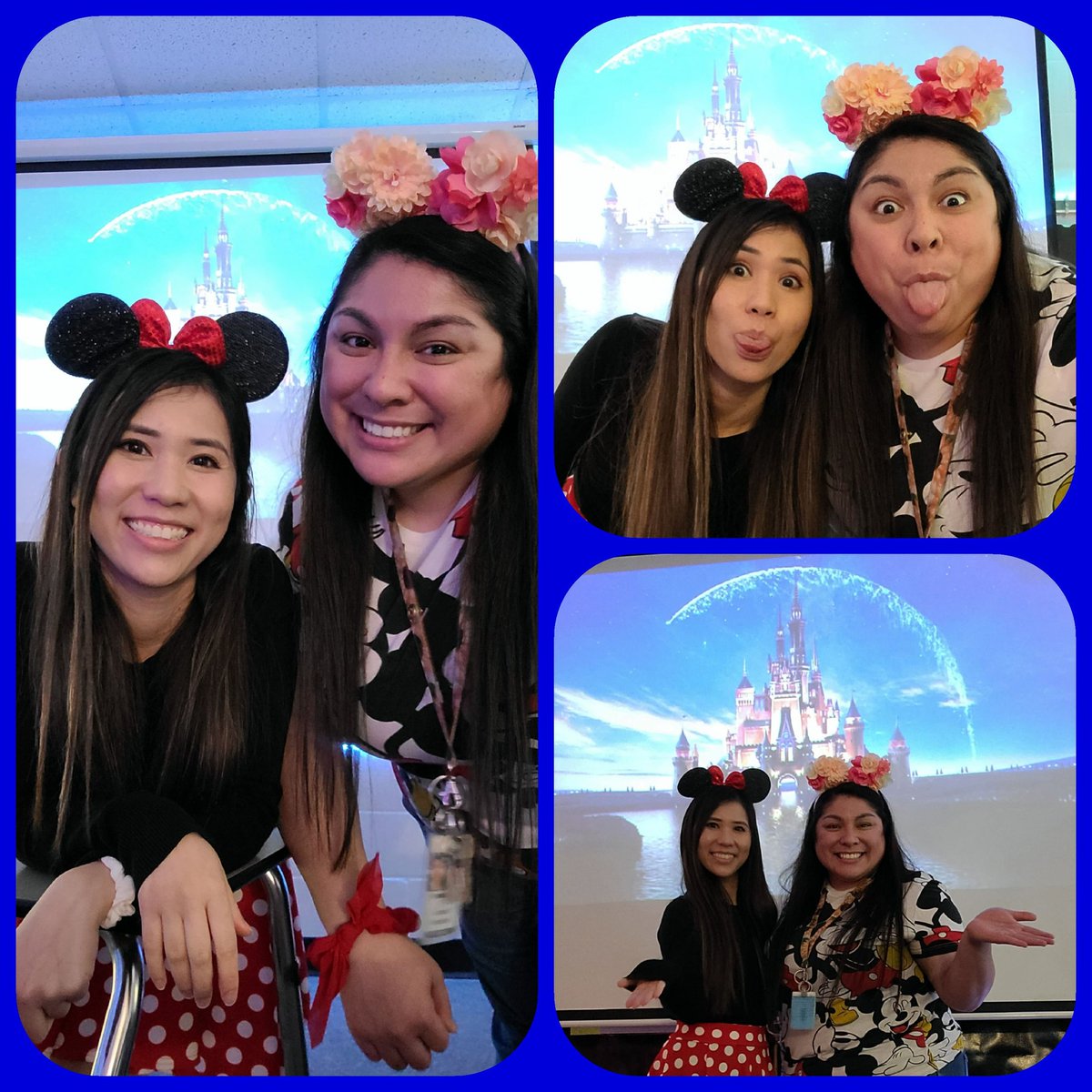 Rodriguez_AVID's tweet photo. Huge shout out to my favorite person at work! May you never stop going along with all of my crazy ideas! 🤪 #DisneyFanatics @HuyMegan https://t.co/rivkbHLCGb