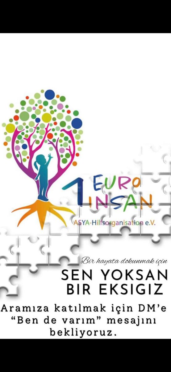 Sizde 1 Bebeğin kahramanı olmak istermisiniz. SMA'lı Bebekleri paylaşarak Hayatını kurtarabiliriz.

Öyleyse Ekibimize gelin
<a href="/1euro1insann/">1 Euro 1 İnsan</a>👈

Cemal #KırmızıOda Ukrayna'ya
Alişan Ağrı #Konya Demet Akalın  
Athena Gökhan #BabyDogeCoin
#KaderiminOyunu #Aziz 
#MehmetCeyhanKesSesini