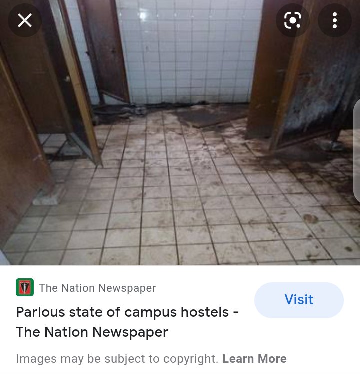Futminna campus hostel toilet.... Source: Google
#futminnaVSuniabuja