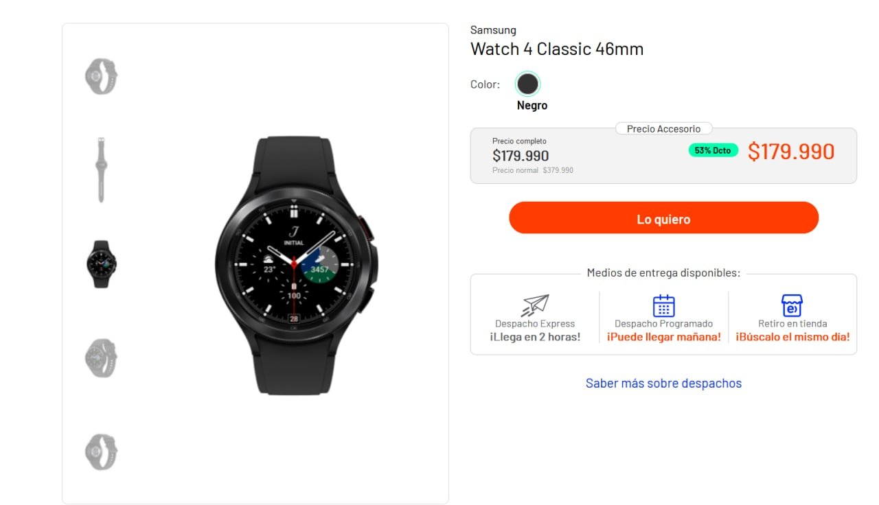 Smartwatch samsung entel hot sale