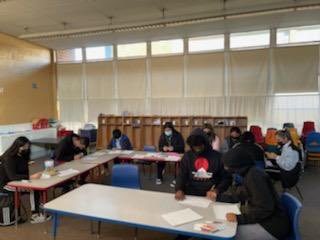 _ACLAMO_'s tweet photo. Our ADELANTE students had a community service day writing letters & cards for ACLAMOโs older adults and seniors! They were also planning & drawing plans for their next project! (It is a surprise. Updates coming soon) #ACLAMOYouthProgram https://t.co/y9vH6n5A3I