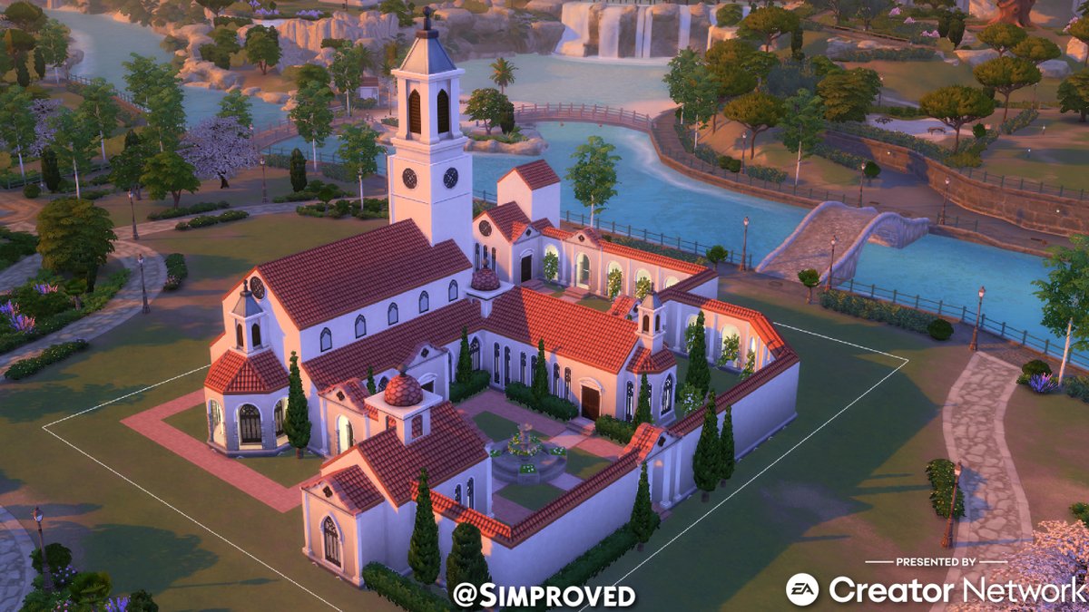My first build with #WeddingStories ! Still Work in Progress, so not finished yet.
Always wanted to do a monastery again, has been almost 4 years since I built the last one. Only uses Base Game and Wedding Stories. Hope to finish it tomorrow and show you guys in a video.