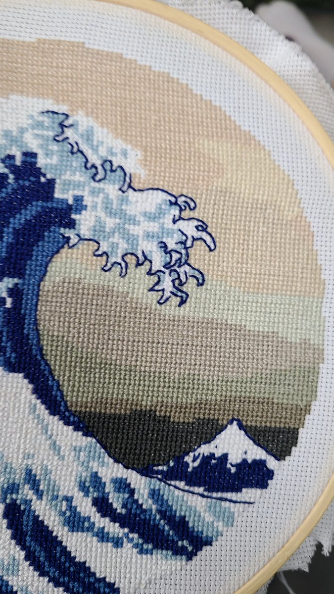 MillennialStit1's tweet photo. B5200 is done! Tackling the back stitch now, mostly freehanding it https://t.co/0lryqPKnmn
