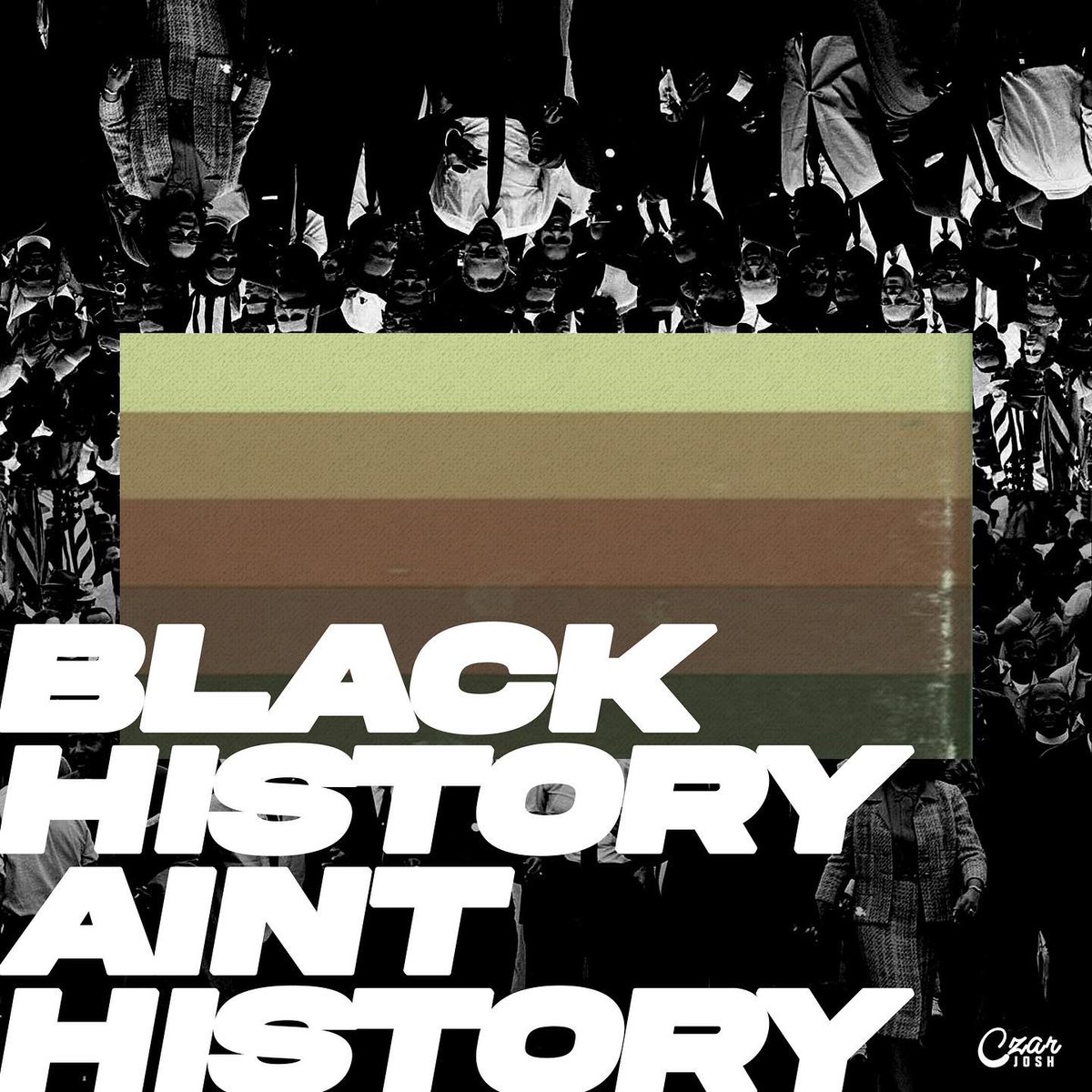 The Official Artwork for my Black history themed track:

“BLACK HISTORY AINT HISTORY” (Prod. By <a href="/Phinestro/">Phinestro | Tech | Immersive Composer |</a> ) which drops next Friday, Feb 25th! 🙌🏿

Text “BHM” to 404-737-4117 to PreSave the song Today! ✊🏿