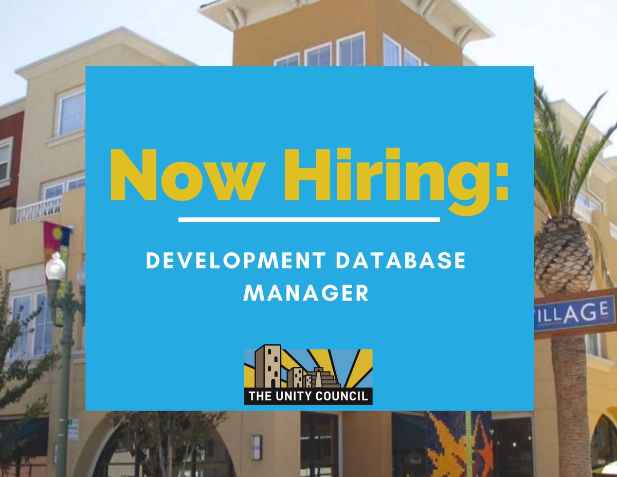 JOIN US! Our Development and Communications Team are actively seeking a Development Database Manager. To apply, as well as a full job description, please click here!-->ow.ly/zcQF50HZa1T