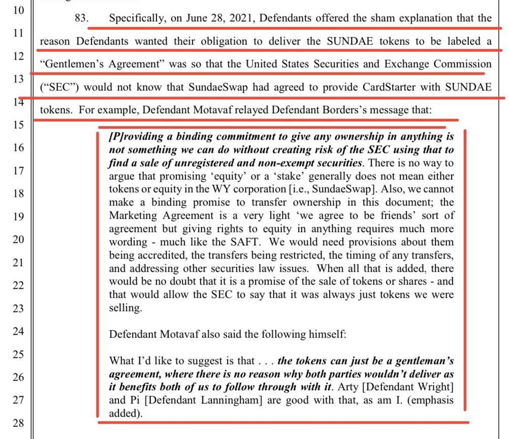 c3r0_1's tweet photo. @itsDC101 @Crypto_Mojo_ @BordersC @FBI and @TheJusticeDept need to look into @sundaeswap #sundaeswap - Wyoming based company defrauded #Cardano #ADA Retail investors #cswap @SenLummis @SenToomey @jahimes 
38 pages of evidence here: https://t.co/Z259V5GfSa @SECGov @SEC_Enforcement #crypto @vmateenv @artembwright https://t.co/guIiPsC2Qa