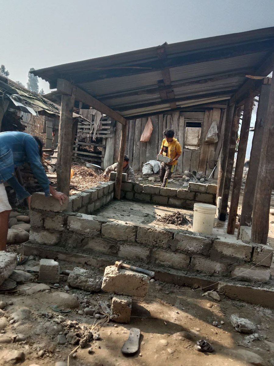 ChaiBabies's tweet photo. Good news Chaibabies! 

The first money that was sent has already been used to begin building a small store for injured Vishal to give him a chance to provide a stable income.

Thank you 🍵💚 

Link to the active gofundme in bio! https://t.co/bhn7bdI0km