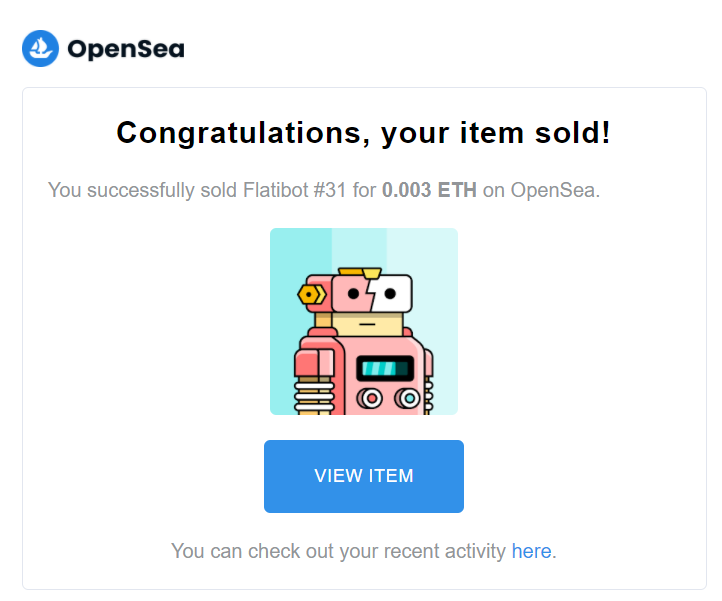 flatibot's tweet photo. Flatibot #31 and #99 sold!
#NFT #NFTProject #NFTdrop https://t.co/47KtlhKwYw