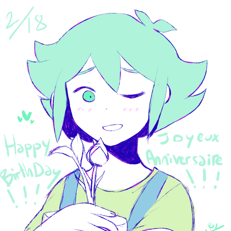 Ray_Draw12's tweet image. Drawing a character birthday that i like from Omori ^^
Happy birthday Basil!💚
#OMORIFANART #OMORI #omoribasil 
#drawing