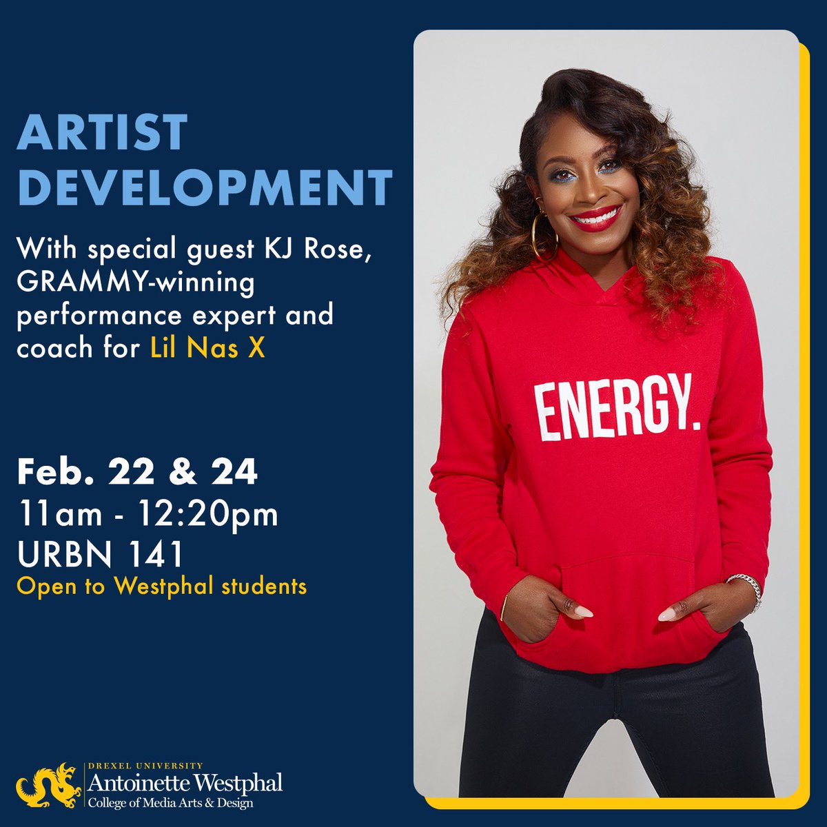 Happy to announce that <a href="/KJRosemusic/">KJ Rose</a> is joining us next week at <a href="/DrexelWestphal/">Drexel Westphal</a> MIP 380