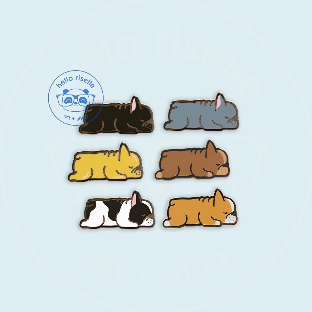 helloriselle's tweet photo. Anyone like French Bulldogs? I have new doggo pins available in my shop as sets or individuals! 🐾 Link in bio~ https://t.co/WPjnZDEZtl