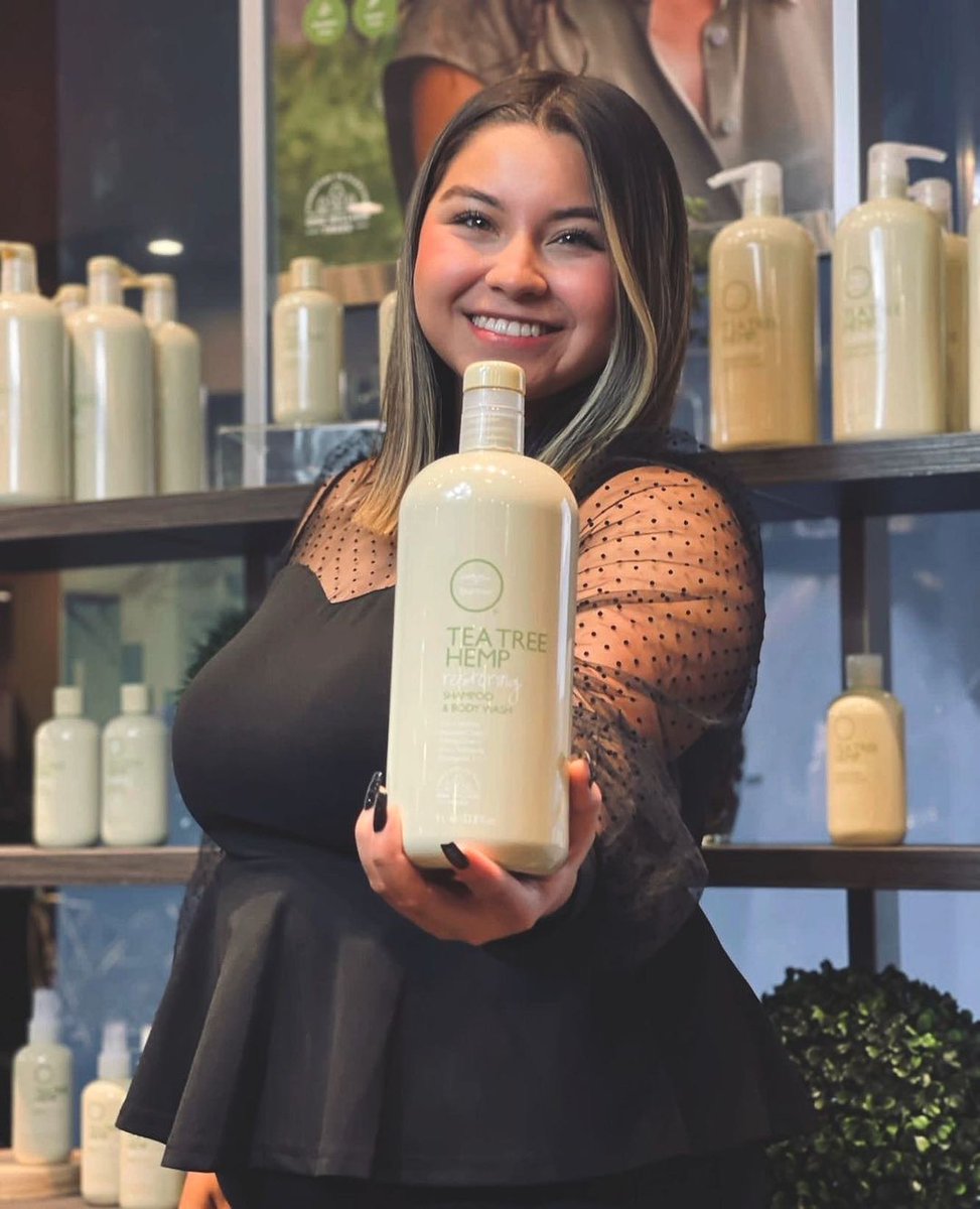PaulMitchellUS's tweet photo. What's your favorite #TeaTree product? 🌿 Looks like @pmtsclearlake_ puts (IG) #TeaTreeHemp at the top of their list 😍

Let us know yours in the comments below! https://t.co/SUmjQF8NfD