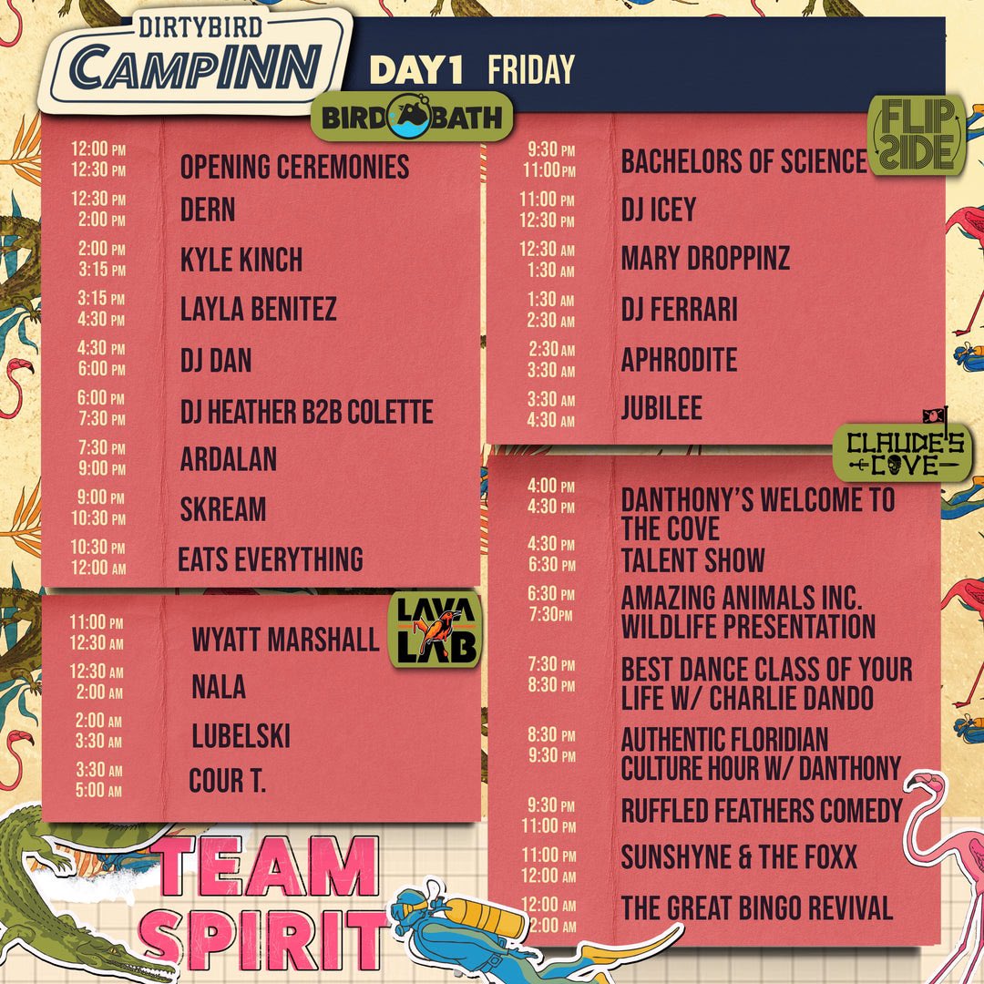 #NextFriday <a href="/CamplNN/">Dirtybird CampINN</a> 🦜#SecondCitySessions with <a href="/djcolette/">Colette</a> #Orlando #StackedAndPacked 🌴